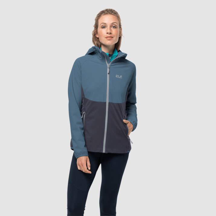 Jack Wolfskin Womens Go Hike Windproof Jacket Navy 510436EMU